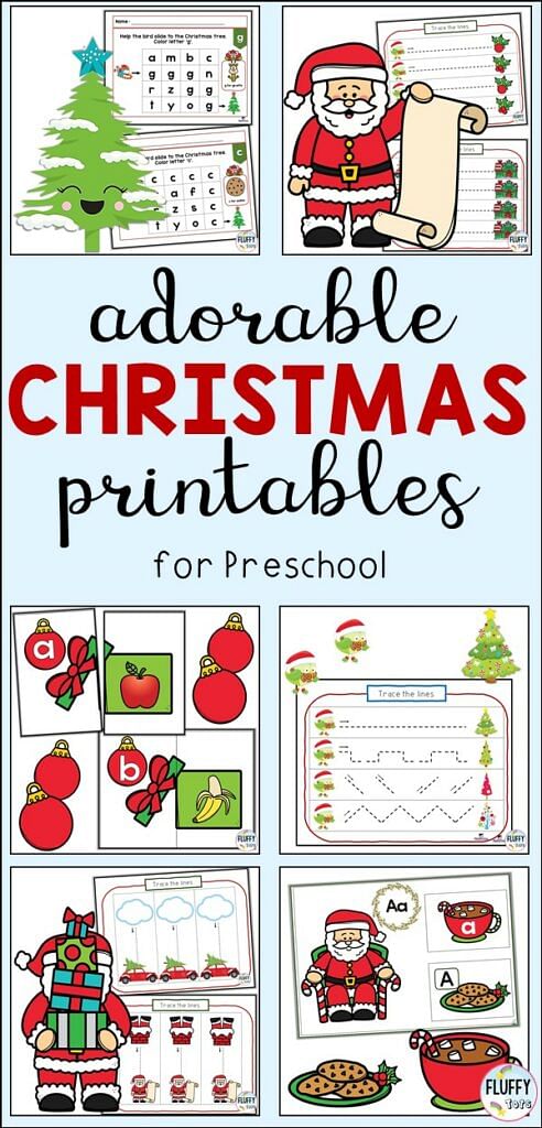 18 Christmas Printables for Preschool and Toddlers 1 18 Christmas Printables for Preschool and Toddlers 1