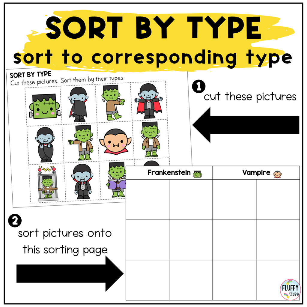 50+ Pages of Fun Halloween Sorting Activities to Help with Math & Literacy Skills 3