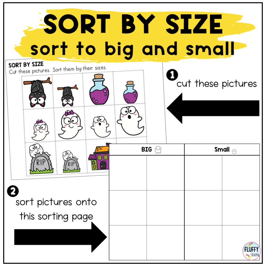 Halloween sorting activities
