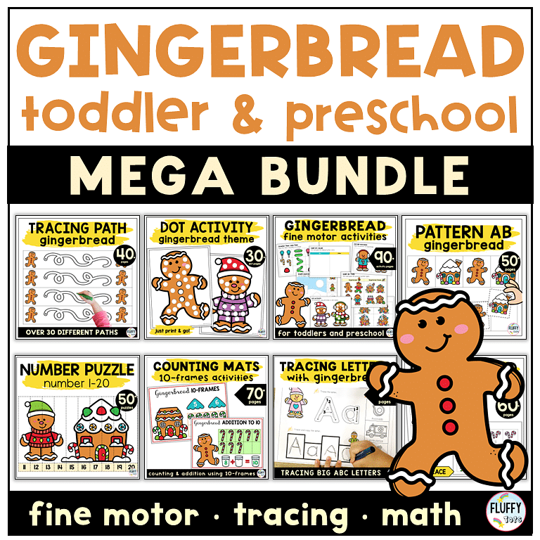 9 Free Gingerbread Printables for Preschool and Toddlers 10 9 Free Gingerbread Printables for Preschool and Toddlers 10