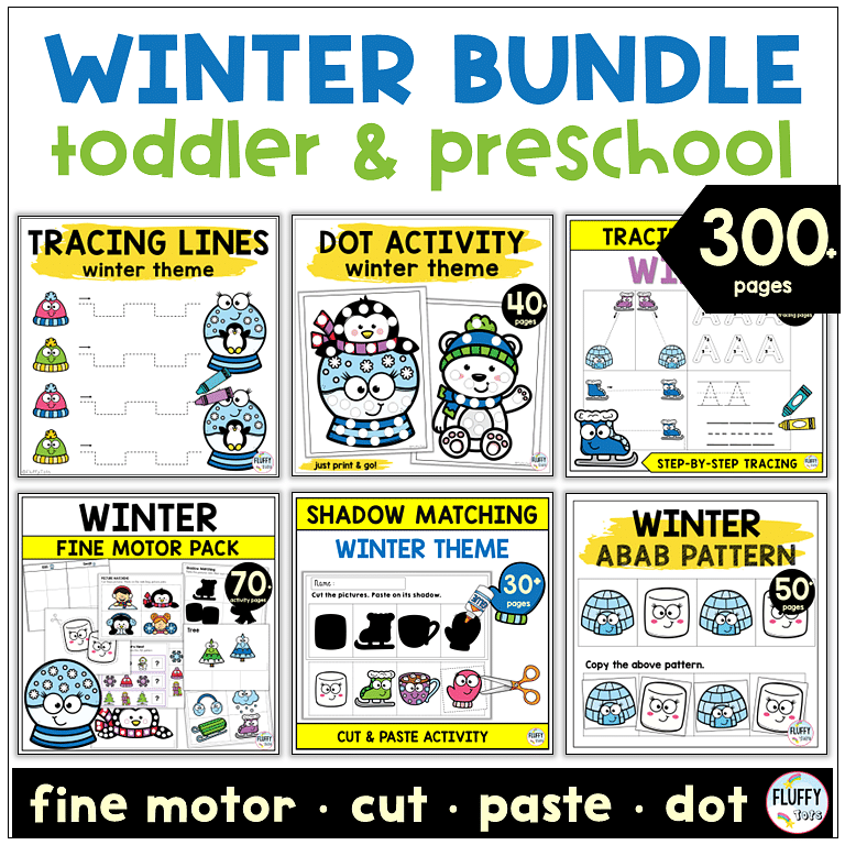 6 Fun Winter Printables Kids Activities for Toddlers and Preschool 5