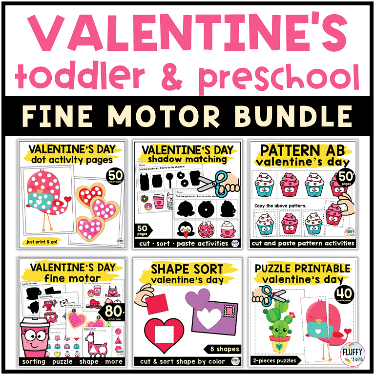 6 Free Valentine's Day Preschool Printable Activities 7 6 Free Valentine's Day Preschool Printable Activities 1