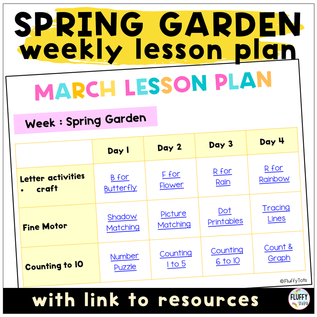 Best Spring Lesson Plan for Toddler and Preschool with 3 Main Activities 5 Spring Lesson Plan for toddler and preschoolers