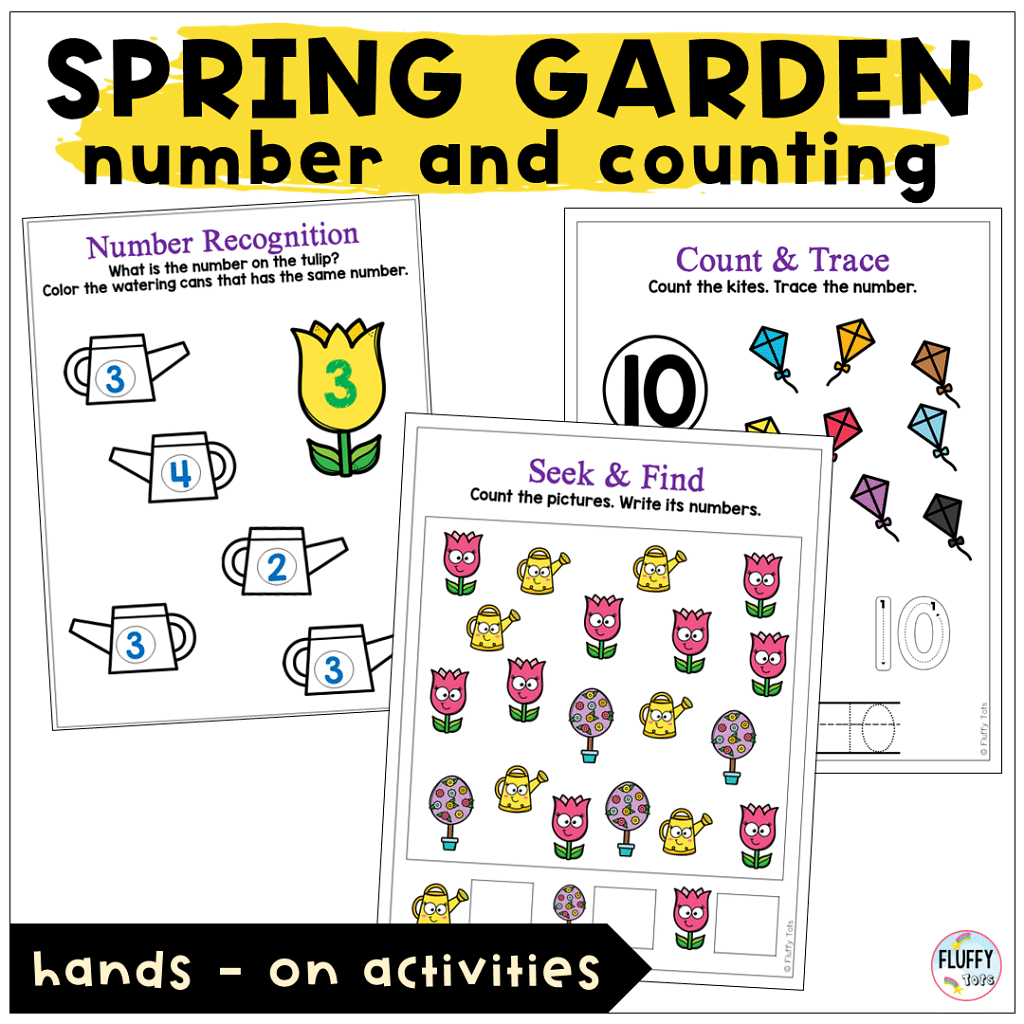 Best Spring Lesson Plan for Toddler and Preschool with 3 Main Activities 4 Number and math activities for preschool Spring Lesson Plan