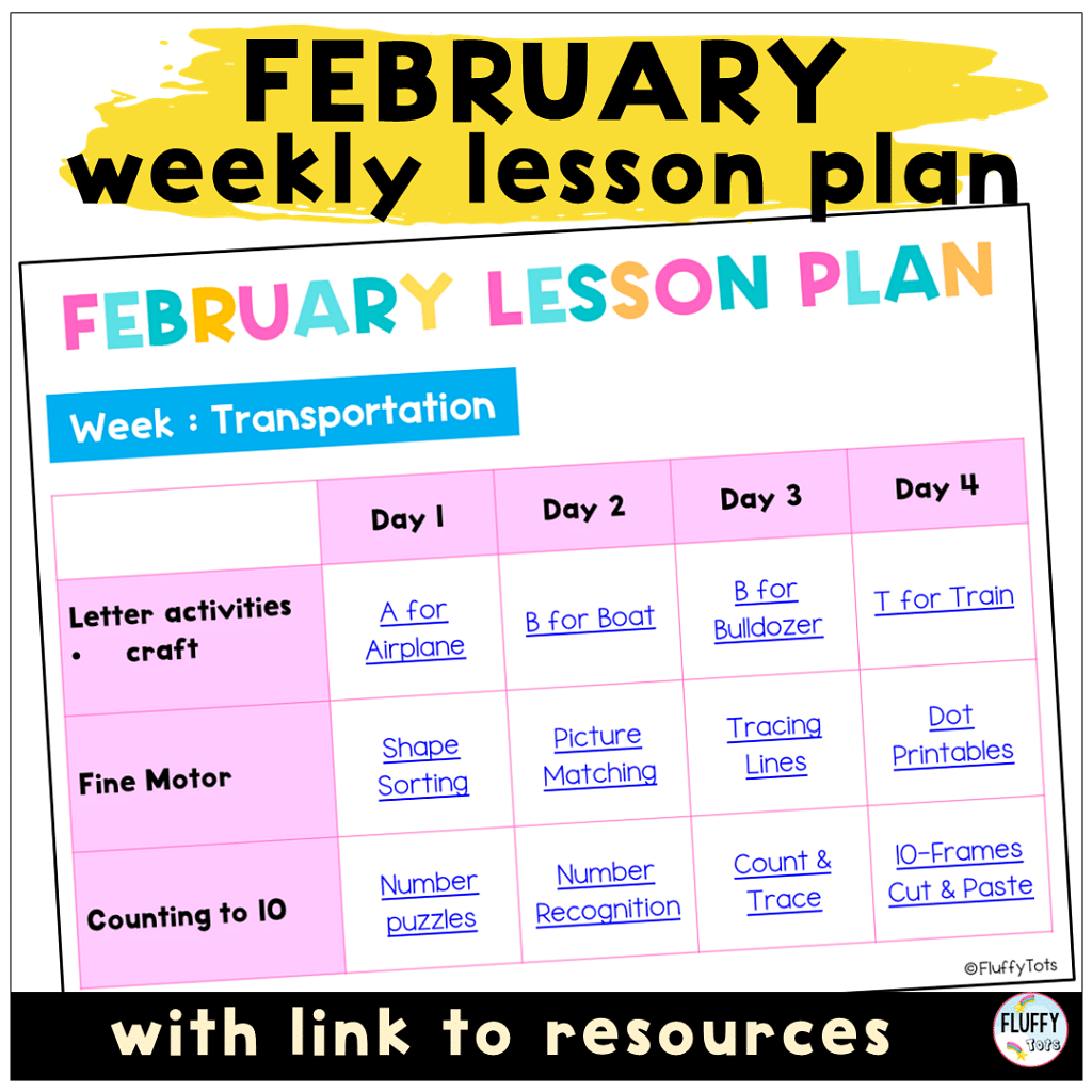 Exciting Transportation Lesson Plan Ideas for Toddler and Preschool for 4 Days 1 transportation lesson plan