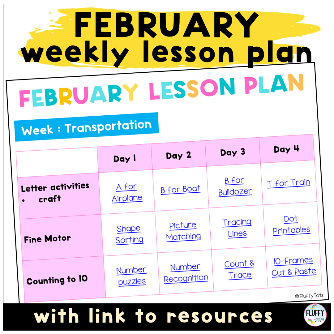 Exciting Transportation Lesson Plan Ideas for Toddler and Preschool for ...