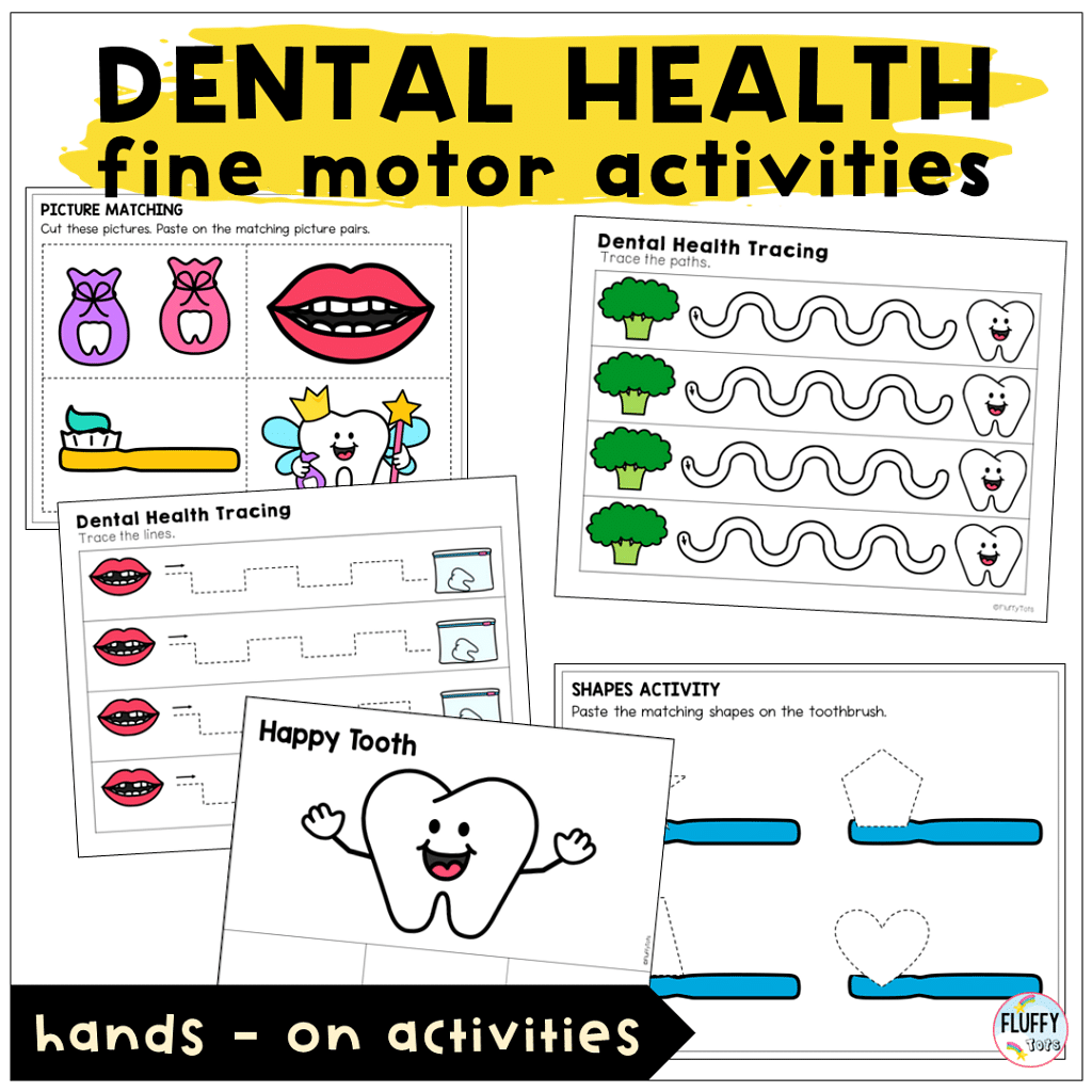 Fun Dental Health Lesson Plan for Toddler and Preschool with 3 Main Activities 3 Fine Motor February Dental Health lesson plan for toddler and preschool