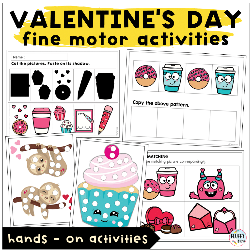Fun Valentine's Day Lesson Plan Ideas for Toddler and Preschool for 4 Days 3 february valentine's day lesson plan for fine motor