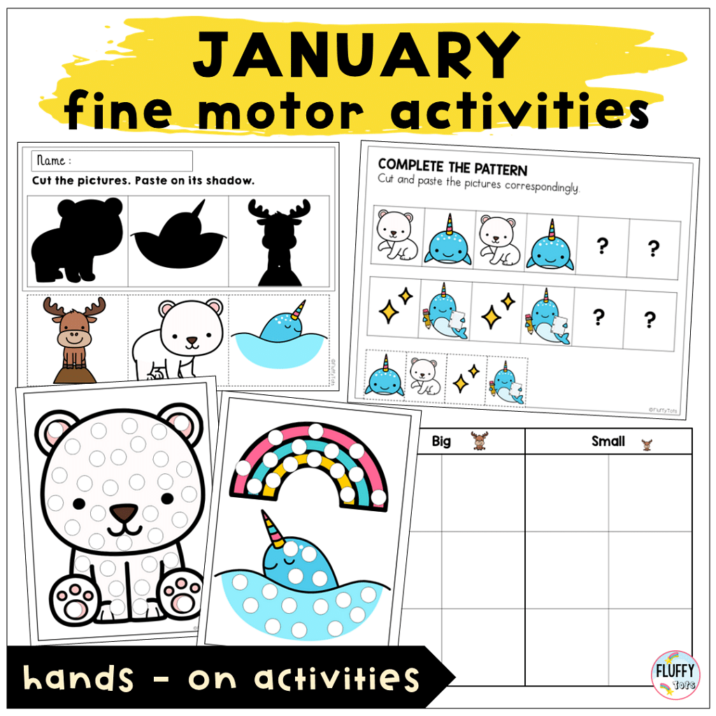 Fun January Lesson Plan Ideas for Toddler and Preschool with 3 Main Activities 3 January lesson plan fine motor ideas