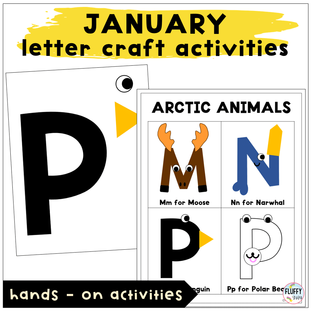 Fun January Lesson Plan Ideas for Toddler and Preschool with 3 Main Activities 2 January lesson plan letter craft