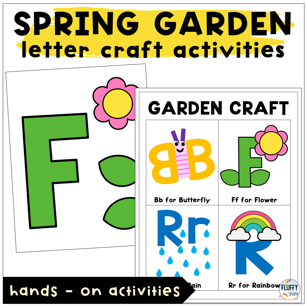 Best Spring Lesson Plan for Toddler and Preschool with 3 Main Activities 2 Letter craft activities for preschool Spring Lesson Plan