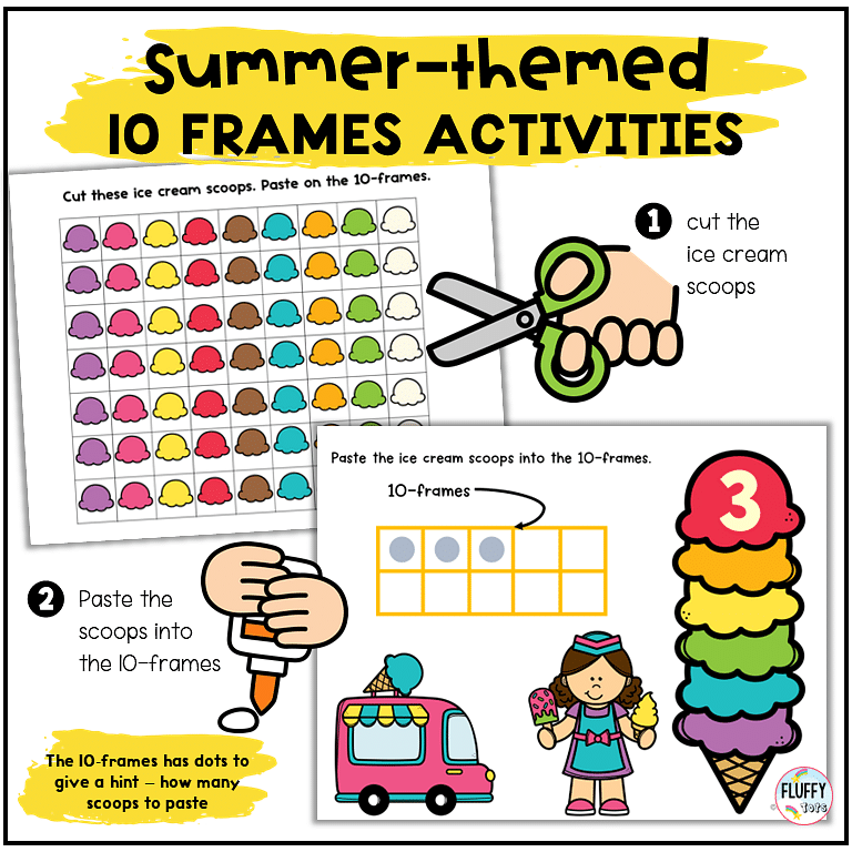 Lemonade 10-Frames Cards : FREE Counting 1-10 Printables 6