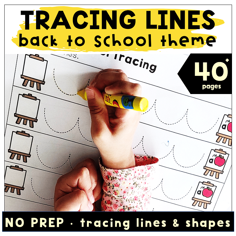 40+ Pages Fun Line Tracing Practice for Back to School Activities 1 Line Tracing Practice pages