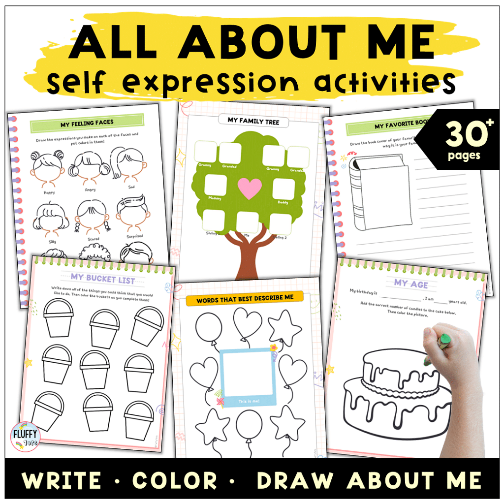 30+ Pages of All About Me Worksheet Fun Activities for First and Second Grade Kids 1 All About Me Worksheet