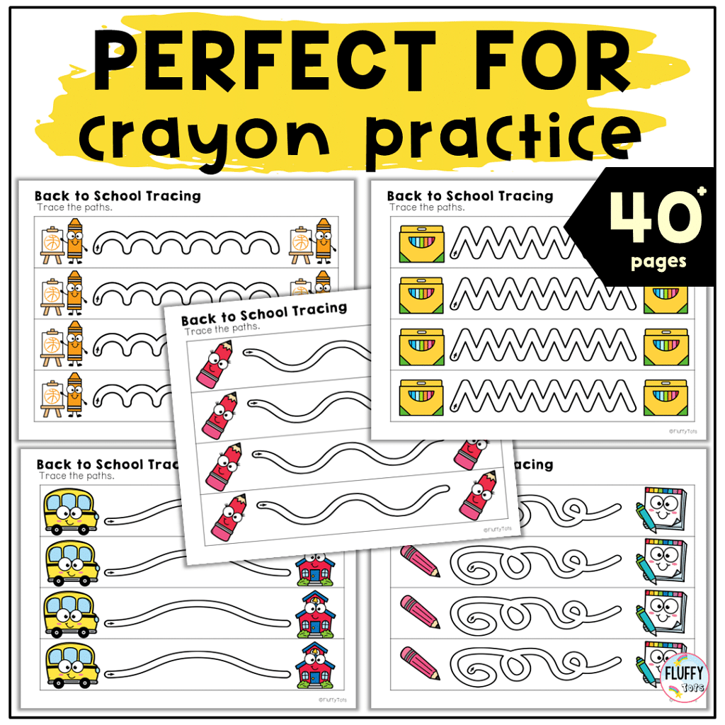 40+ Pages of Cute Tracing Lines Worksheet for Toddler and Preschool Kids 2 Tracing Lines worksheets pages for Toddler and Preschool Kids