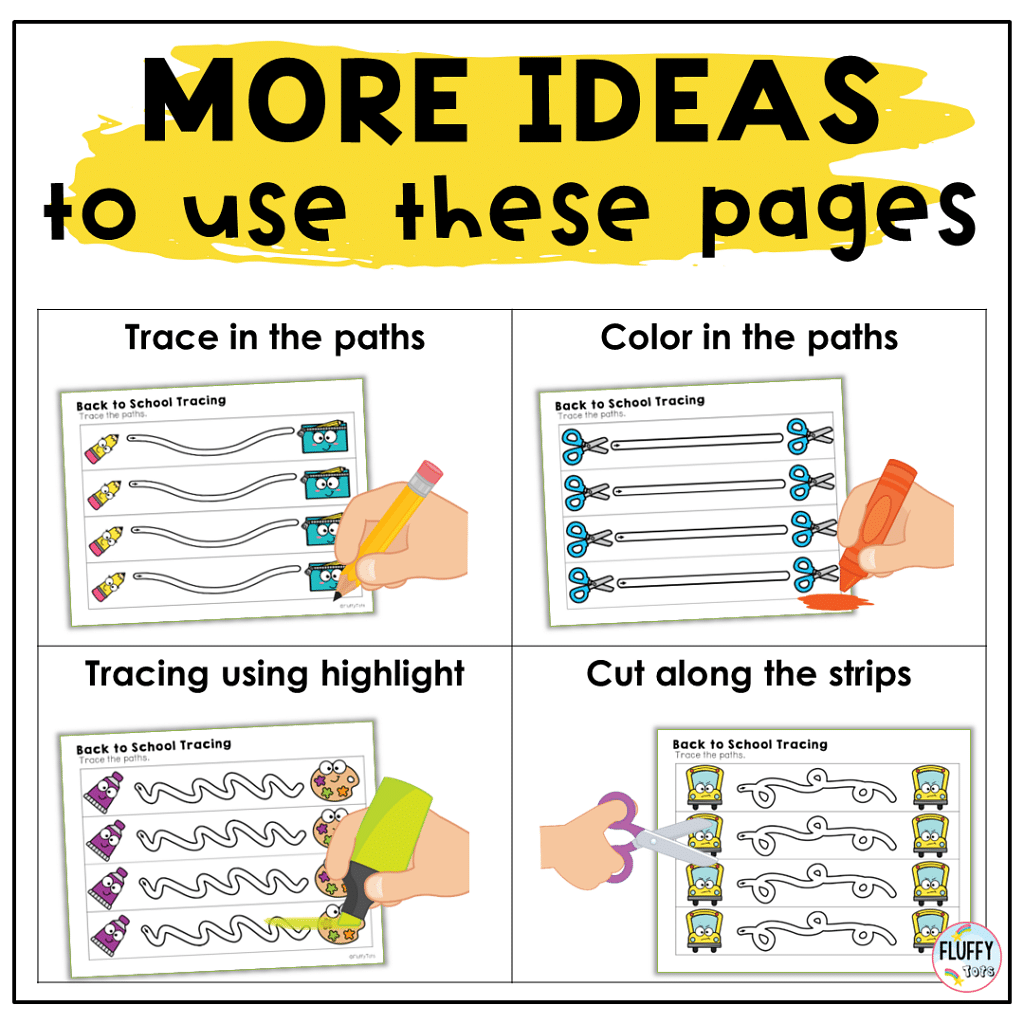 40+ Pages of Cute Tracing Lines Worksheet for Toddler and Preschool Kids 4 Tracing Lines printables Worksheet for Toddler and Preschool Kids