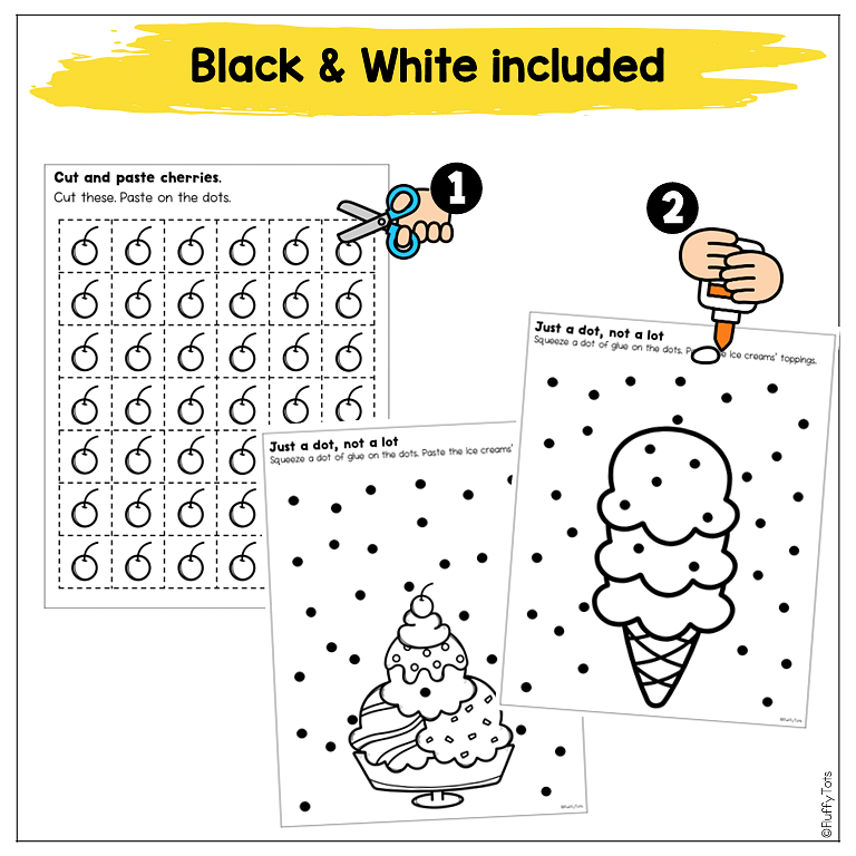 40+ Pages Fun Ice Cream-Theme Glue Practice Worksheet for Preschool 4 Glue Practice Worksheet