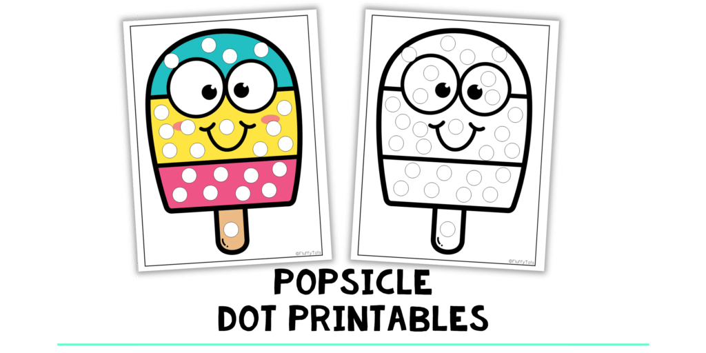 Popsicle Printable Activities for Preschool
