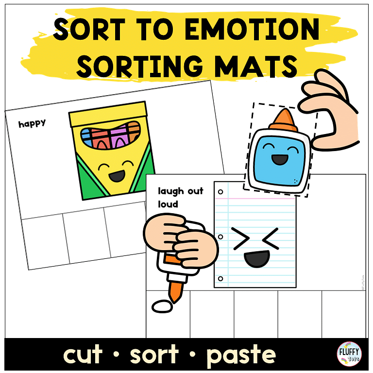 80 Pages of Fun Sort by Emotion for Back to School Activity 4 sort by emotion back to school toddler preschool social emotional learning