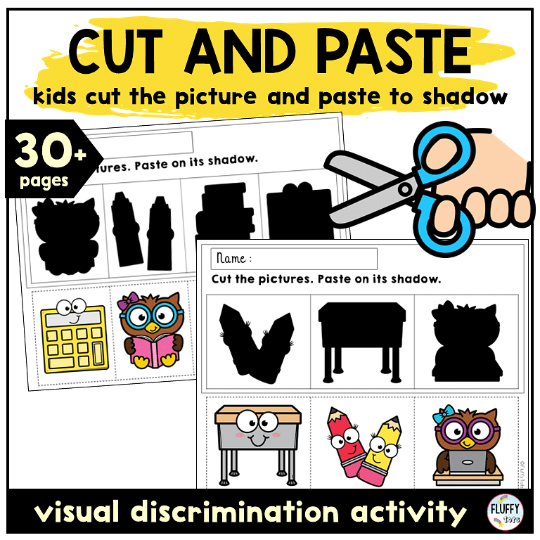 shadow matching worksheets