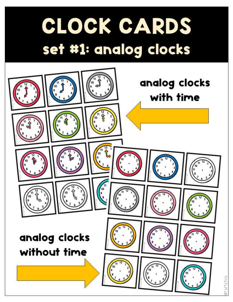 Fun 40+ Classroom Schedule Cards with Pictures for Kids - FluffyTots