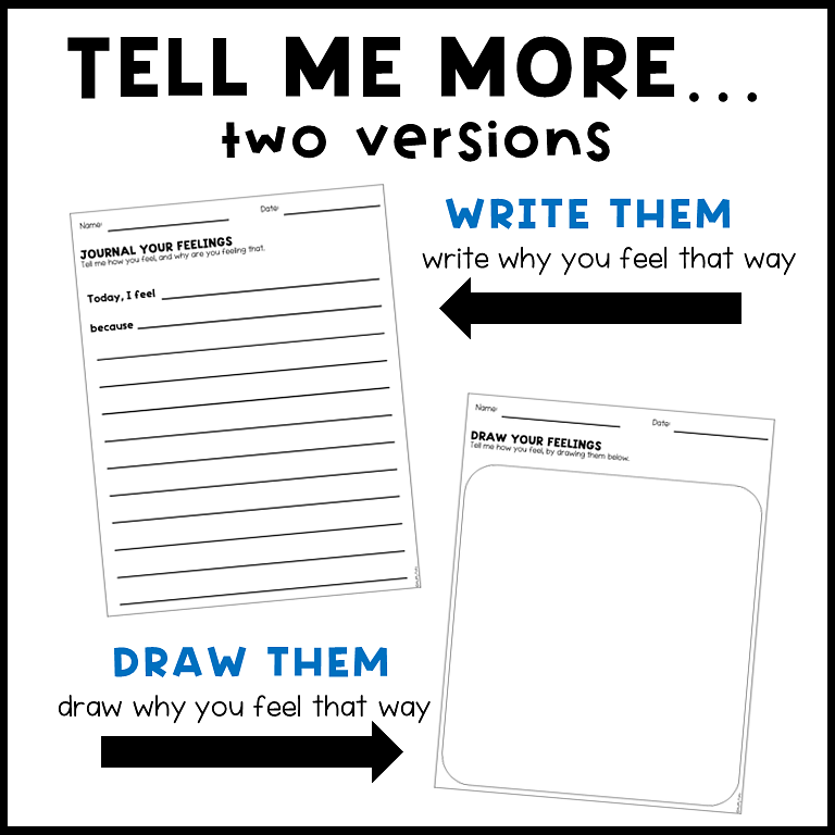 Helpful Feelings Check-in for Kids 3 Activities for Preschoolers and Toddlers 4 journal feelings for kids daily emotional check-in with student