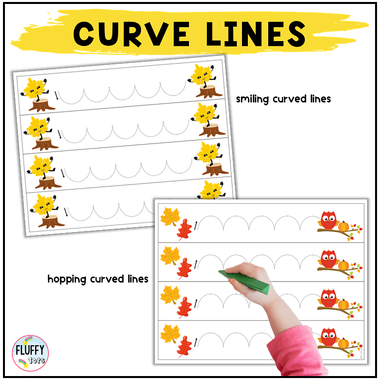 50 Pages Fun Fall Leaves Tracing for Toddler and Preschool Kids 9 Fall leaves tracing worksheet