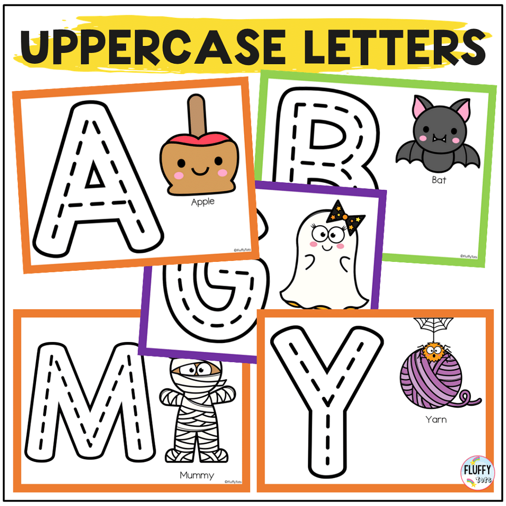 50+ Pages of Fun Halloween Letter Playdough Mats for Toddler and Preschool Kids 2 50+ Pages of Fun Halloween Letter Playdough Mats for Toddler and Preschool Kids 2