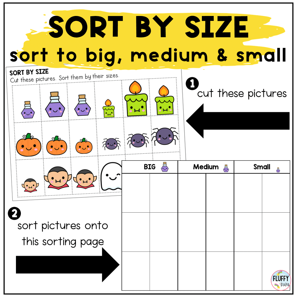 50+ Pages of Adorable Halloween Sorting Activities for Preschool 3 Halloween sorting activities fine motor preschool printables