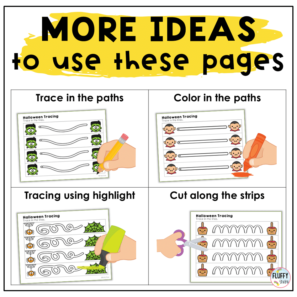 40+ Easy Pages of Halloween Tracing Lines Worksheet for Toddler and Preschool Kids 4 40+ Easy Pages of Halloween Tracing Lines Worksheet for Toddler and Preschool Kids 3