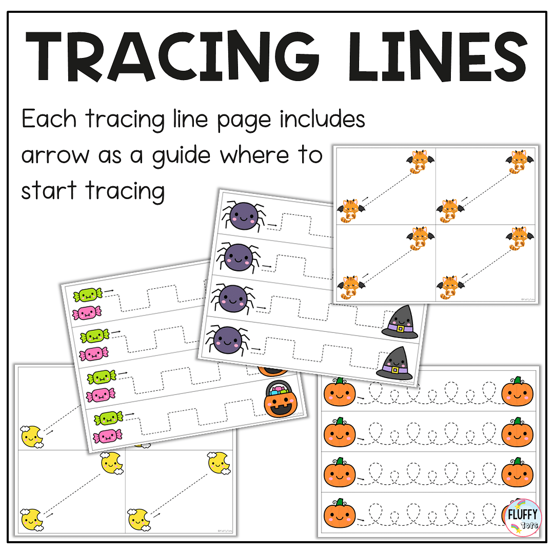 Fun 70+ Pages Non-Spooky Halloween Tracing Printable for Toddlers and Preschoolers 3 Fun 70+ Pages Non-Spooky Halloween Tracing Printable for Toddlers and Preschoolers 3