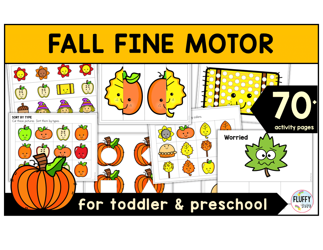 fall fine motor activities worksheet for preschool