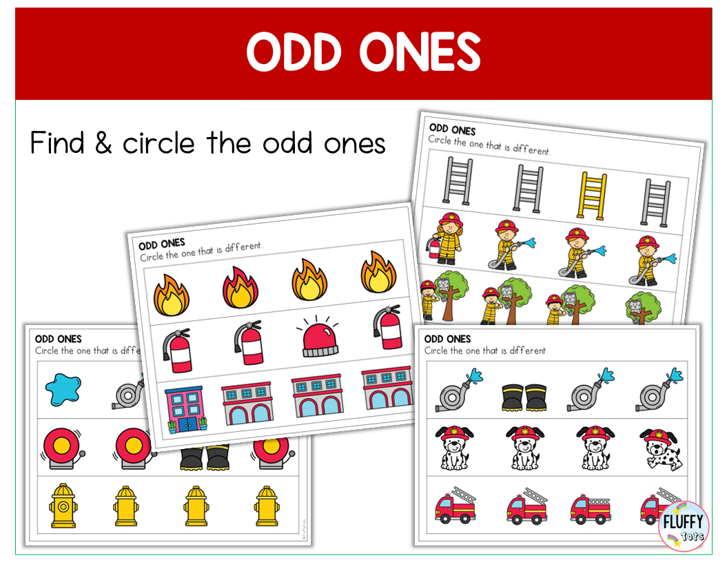 60 + Pages Firefighter Fine Motor Activity Worksheets for Preschool and Toddlers 4