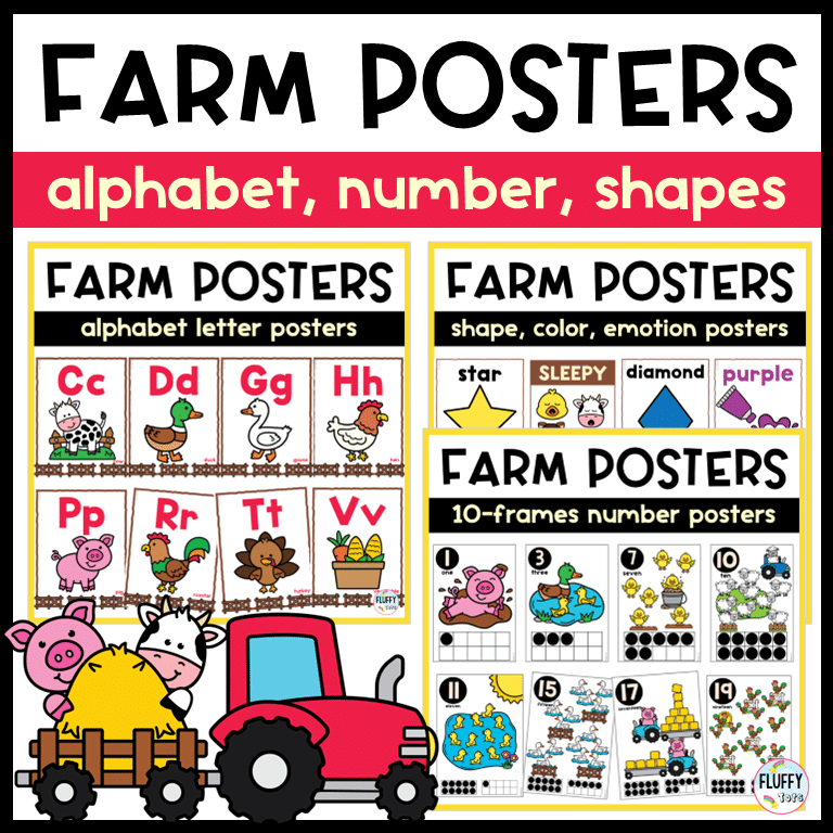 Farm theme classroom poster