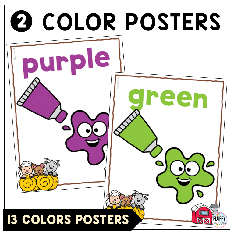 3 Cute Farm Themed Classroom Poster for Preschool and Kindergarten 10