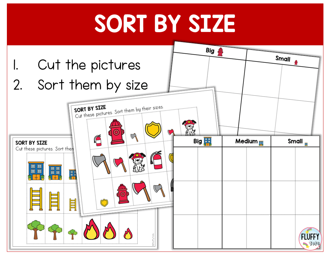 60 + Pages Firefighter Fine Motor Activity Worksheets for Preschool and Toddlers 6
