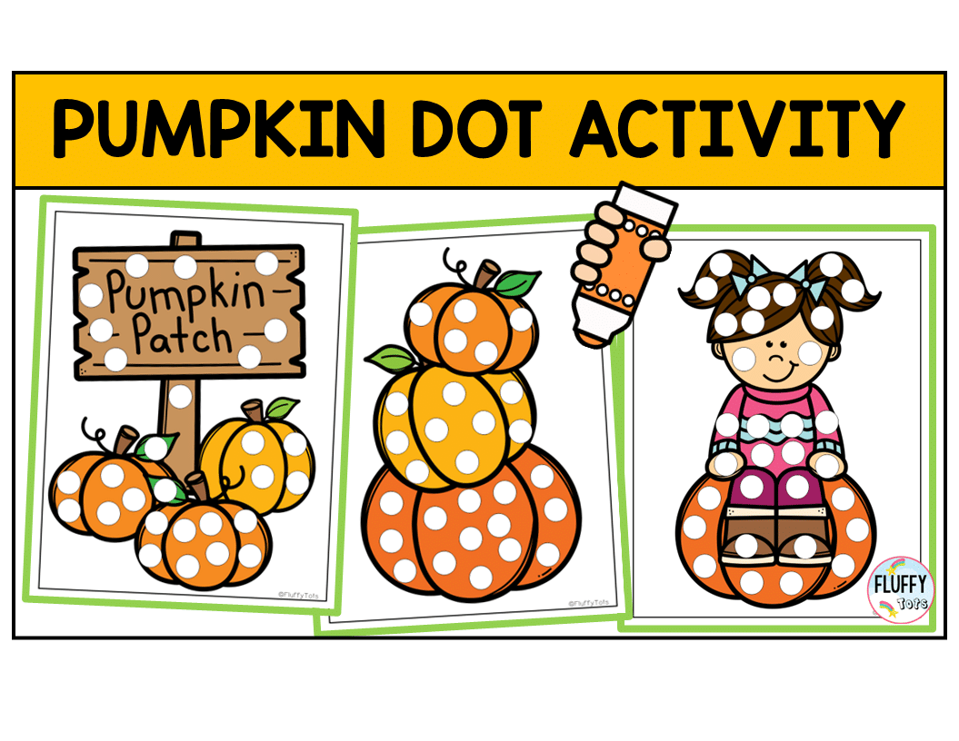 fine motor pumpkin dot marker printable activity