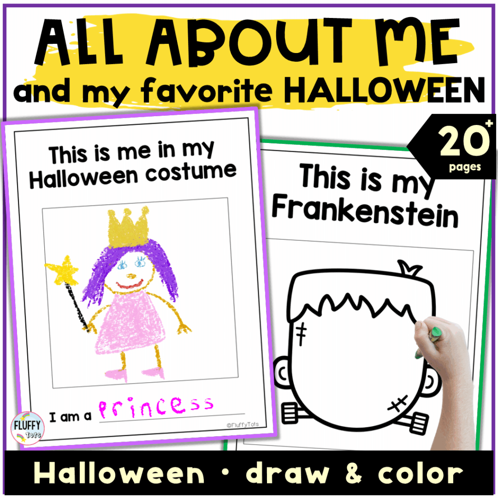 All About Me Halloween Preschool worksheets