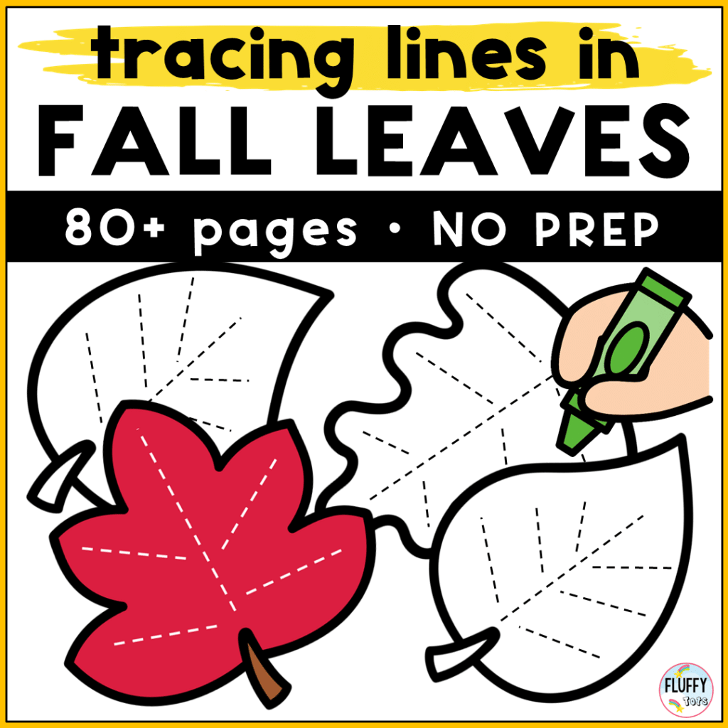 Free 3 Pages of Tracing Fall Leaves for Preschoolers and Toddlers 6 Free 3 Pages of Tracing Fall Leaves for Preschoolers and Toddlers 3