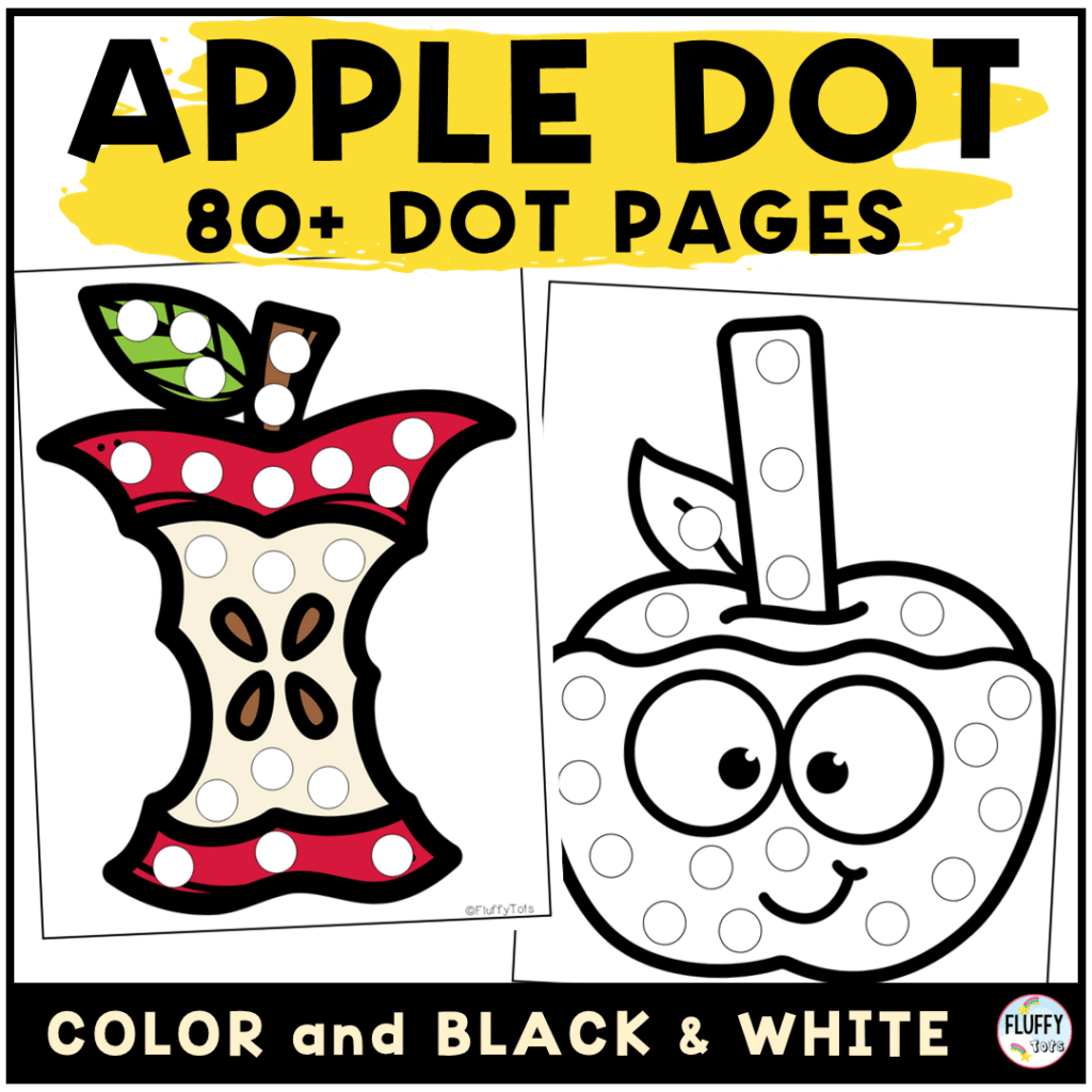 FREE 10 Pages Apple Dot Marker Printable for Fall Fine Motor Activities 3 FREE 10 Pages Apple Dot Marker Printable for Fall Fine Motor Activities 1