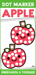 FREE 10 Pages Apple Dot Marker Printable for Fall Fine Motor Activities ...