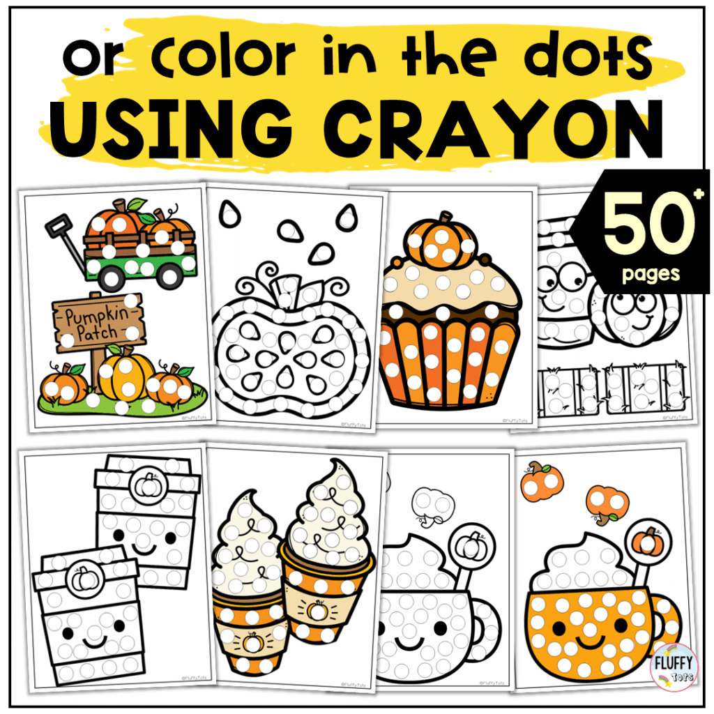 50+ Cute Pumpkin Dot Marker Printables for Fun Fall Fine Motor Center 39