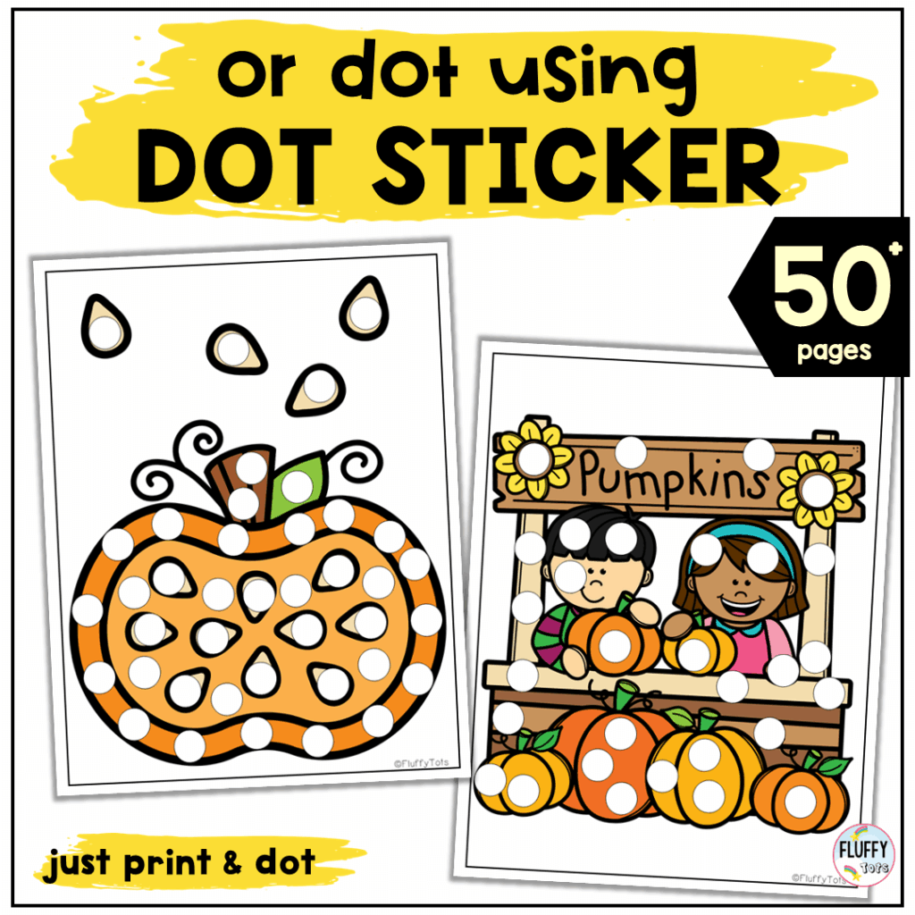 50+ Cute Pumpkin Dot Marker Printables for Fun Fall Fine Motor Center 38
