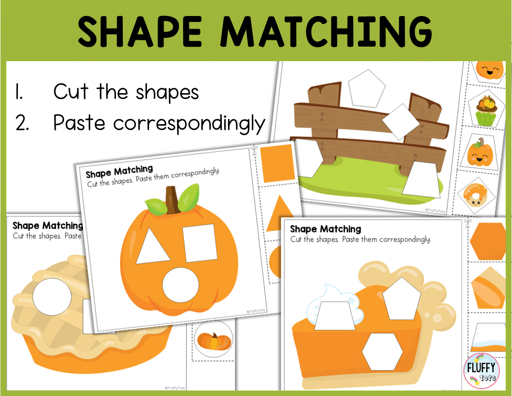 70+ Pages of Fun Thanksgiving Fine Motor for Toddler and Preschool 6 pumpkin shape fine motor skills printables