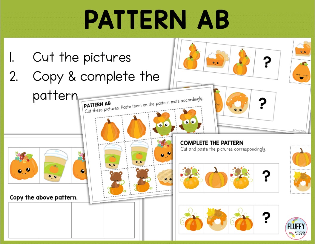 70+ Pages of Fun Thanksgiving Fine Motor for Toddler and Preschool 13 pumpkin fine motor pattern activities