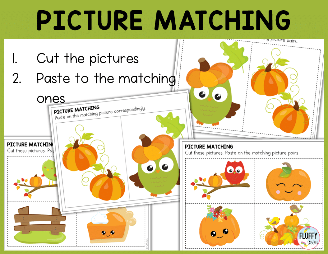 70+ Pages of Fun Thanksgiving Fine Motor for Toddler and Preschool 12 100+ Page Pumpkin Fine Motor Activities for Your Fun Fall and October Lesson Plan 3