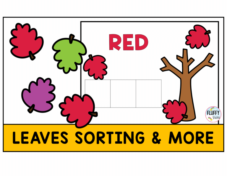 fall leaves fine motor printable activities