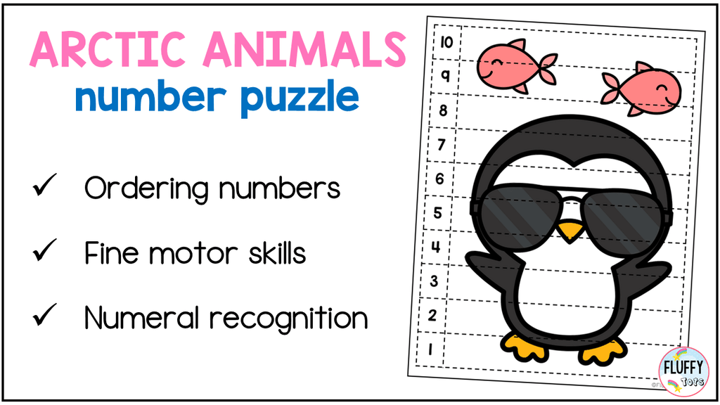 Arctic Animals Number Puzzles Math Activities: A Playful Way to Teach Number Order 3 Arctic Animals Number Puzzles Math Activities: A Playful Way to Teach Number Order 2