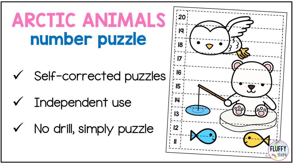 Arctic Animals Number Puzzles Math Activities: A Playful Way to Teach Number Order 4 Arctic Animals Number Puzzles Math Activities: A Playful Way to Teach Number Order 3